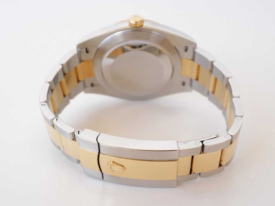 Rolex Datejust 41mm Oyster Steel 18K Yellow Gold Black Dial