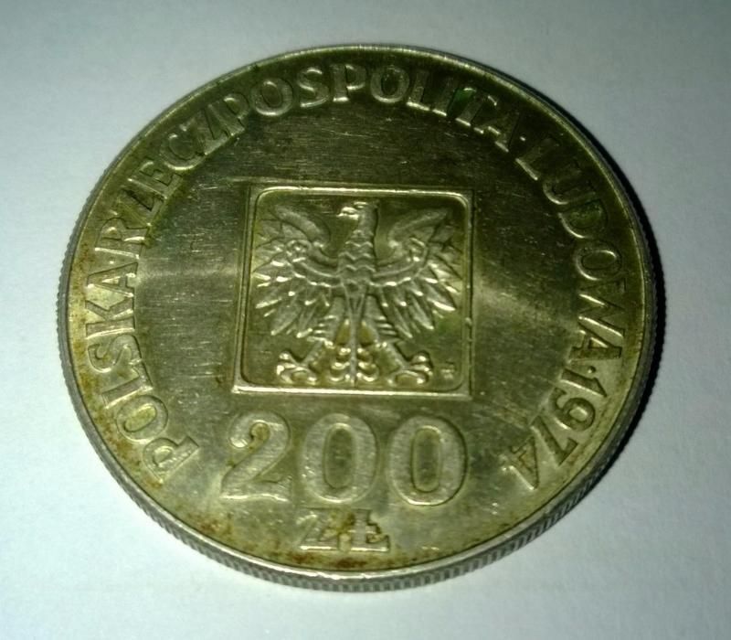 SREBRNA MONETA XXX LAT PRL 200zł 1974r srebro Kolekcjonerska Zabytkowa