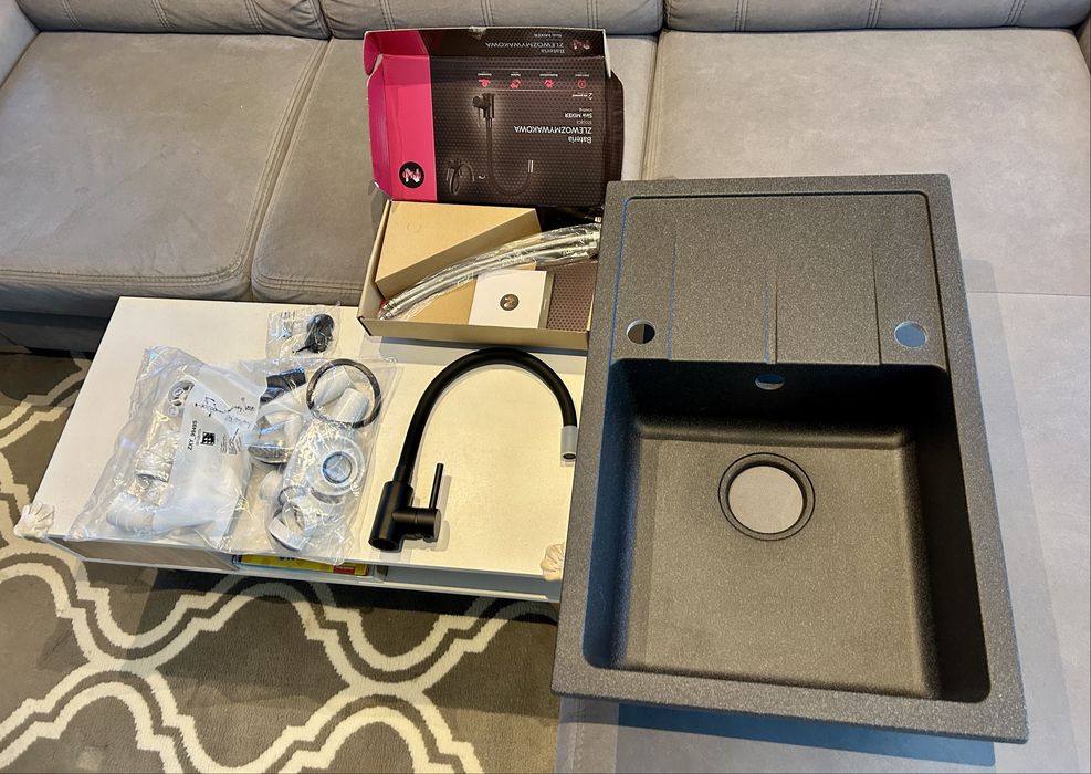 Zlew Deante + Bateria + osprzet