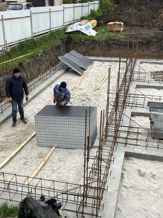 Оренда опалубки для фундаменту:Стінова,Колони,Перекриття,