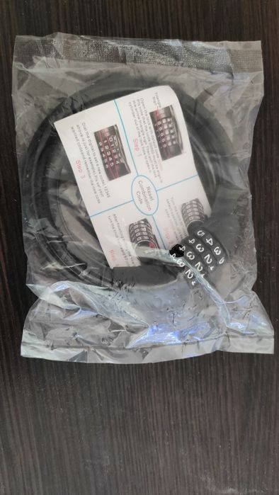 Mocna linka stalowa zapięcie rowerowe na SZYFR BLOKADA rowerowa 18*21