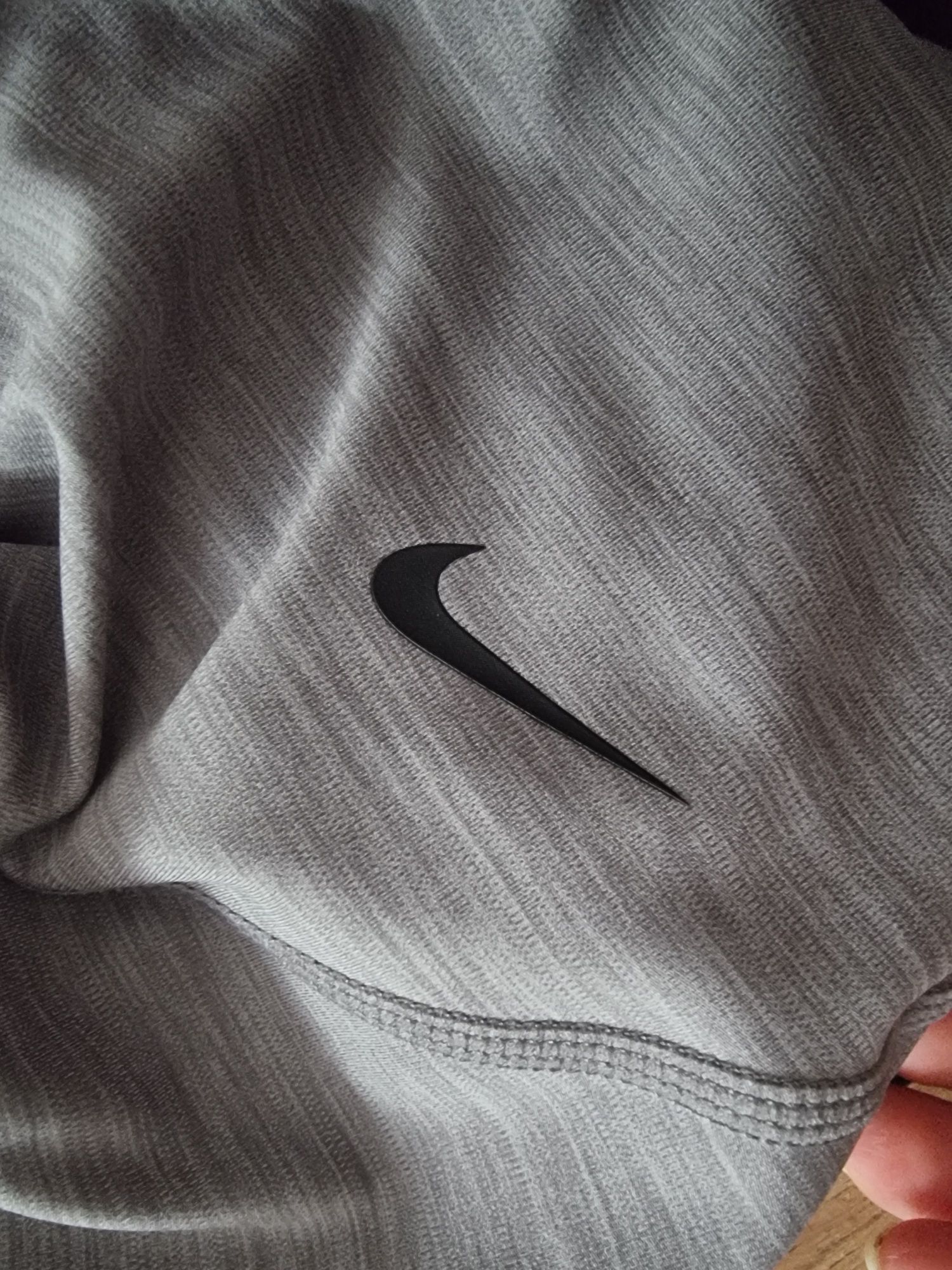 Szare legginsy sportowe Nike Pro M