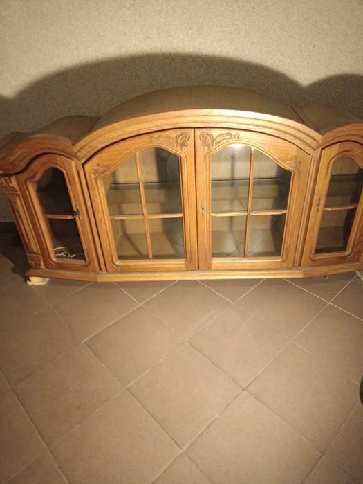 Promocja!Antyczna,debowa piękna ,wisząca witryna.