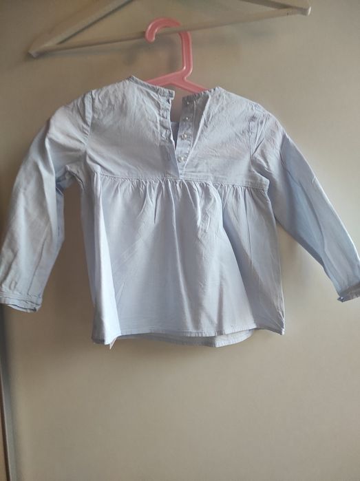 Jasnoniebieska błękitna koszula bluzka 92 sinsay
