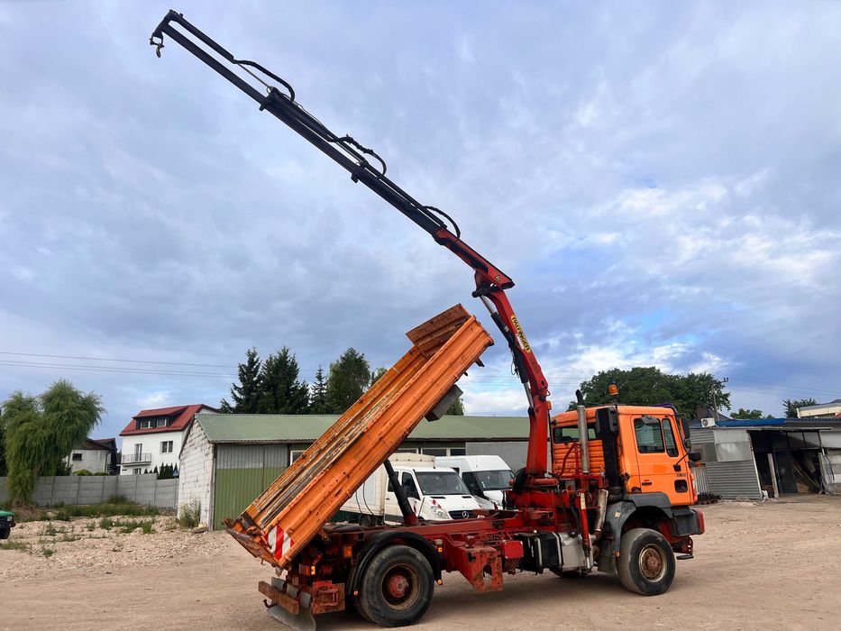 MAN 19.343 4X4 HDS + pilot wywrotka piaskarka 1999 rok specjalny