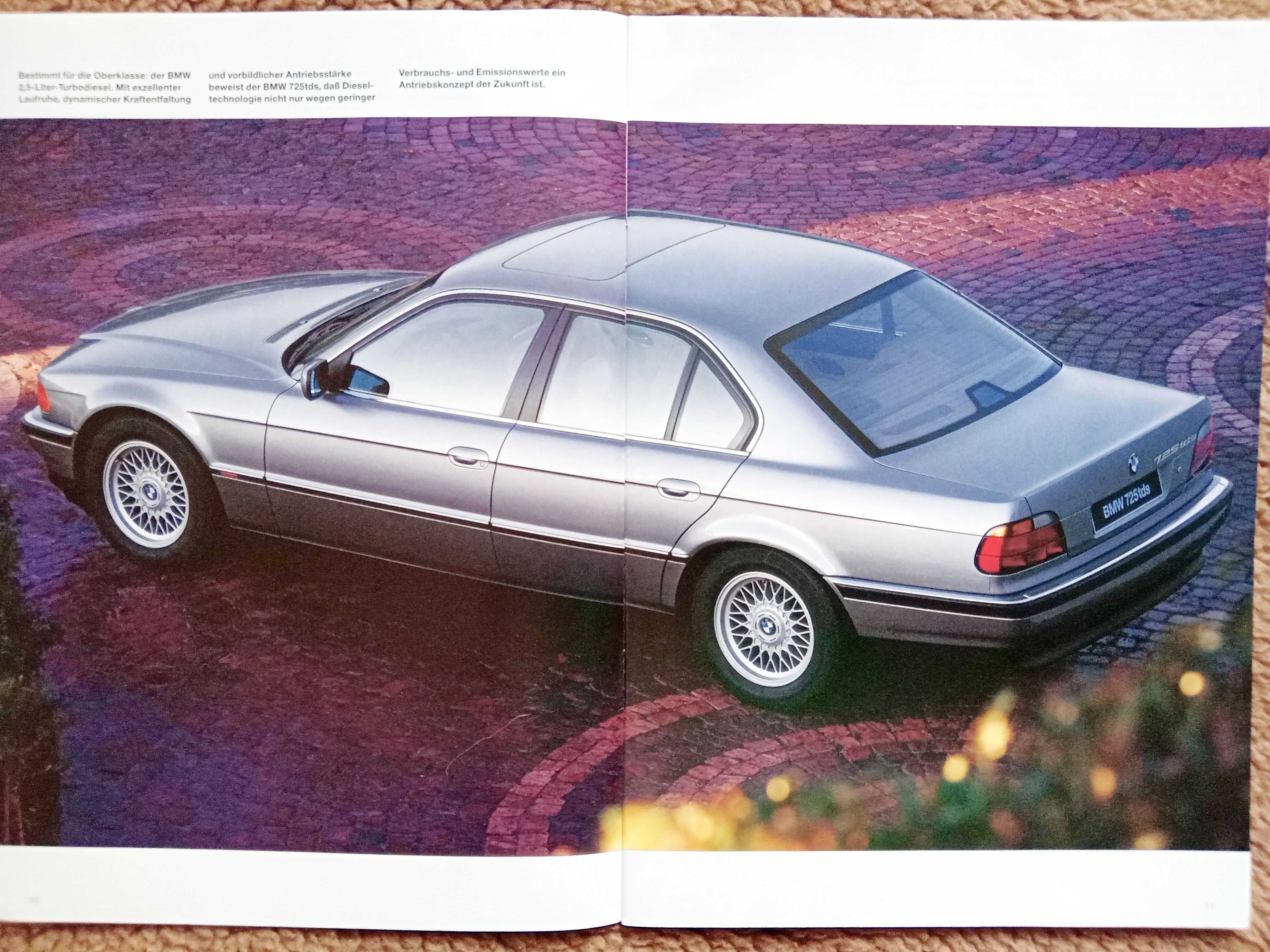 BMW 7 E38 - 1997 - obszerny prospekt 54 str., stan BDB-
