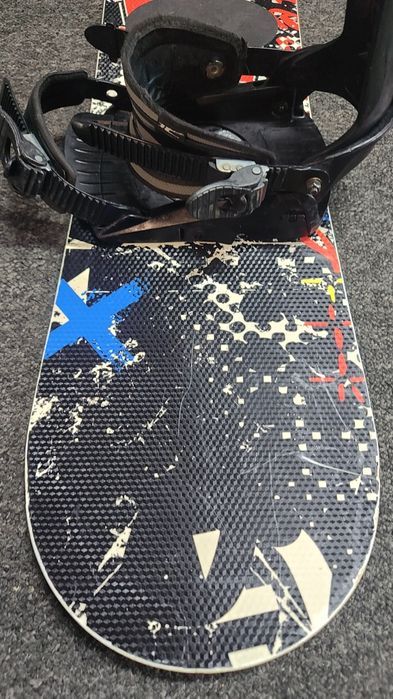 Deska snowboardowa FLOW rhythm 110 cm + wiązanie IC S/M