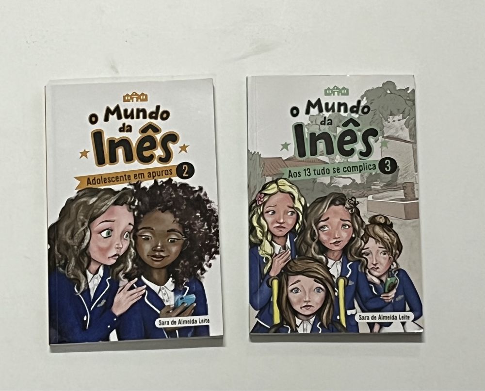 Dois livros da coleção “O Mundo de Inês” 2 e 3