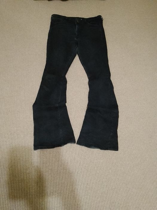 Чёрные джинсы клёш с низкой посадкой archive bootcut jeans type custom