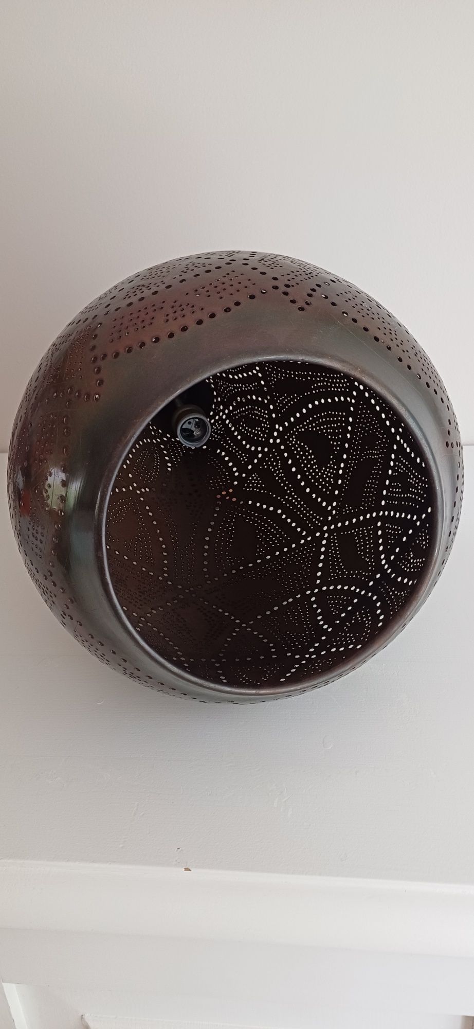 Lampa Indyjska wisząca stylowa metalowa