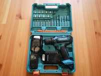 Шурупокрут акумуляторний Makita 21V кейс з набором шуруповерт аккумуля
