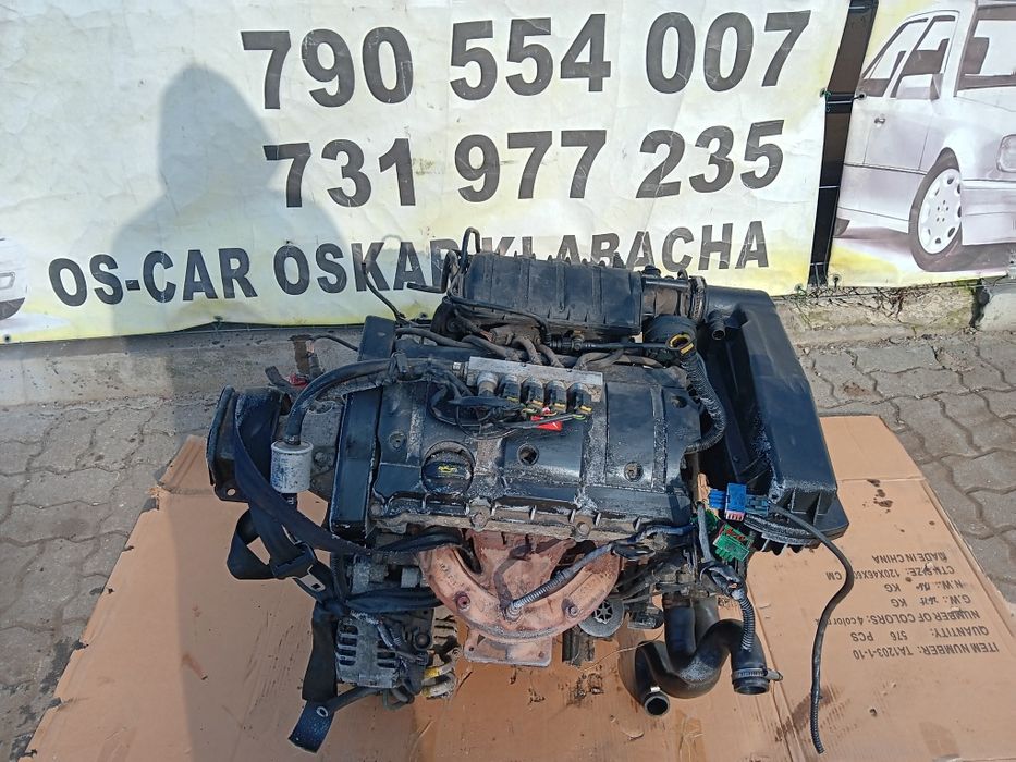 Citroen c4 I silnik kompletny z osprzętem 1.6 16v NFU peugeot 307 207