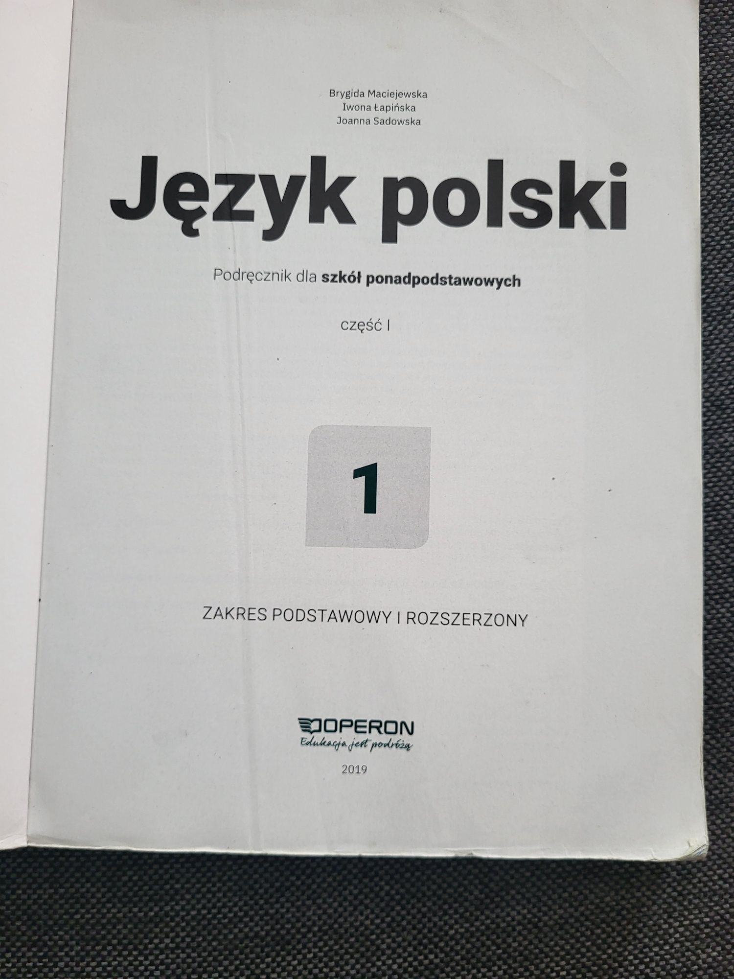 Język polski 1. Cześć 1. Operon. Podstawa i rozszerzenie.