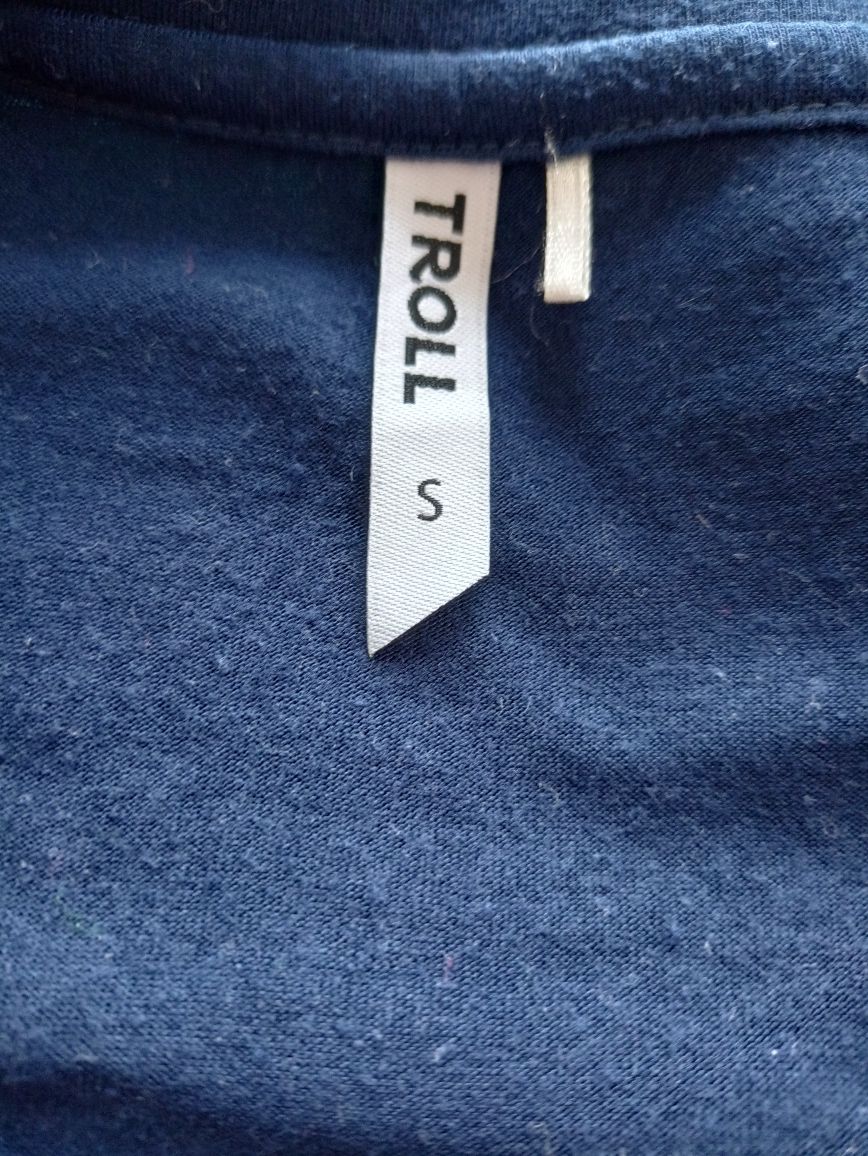 T-shirt z łączonych materiałów