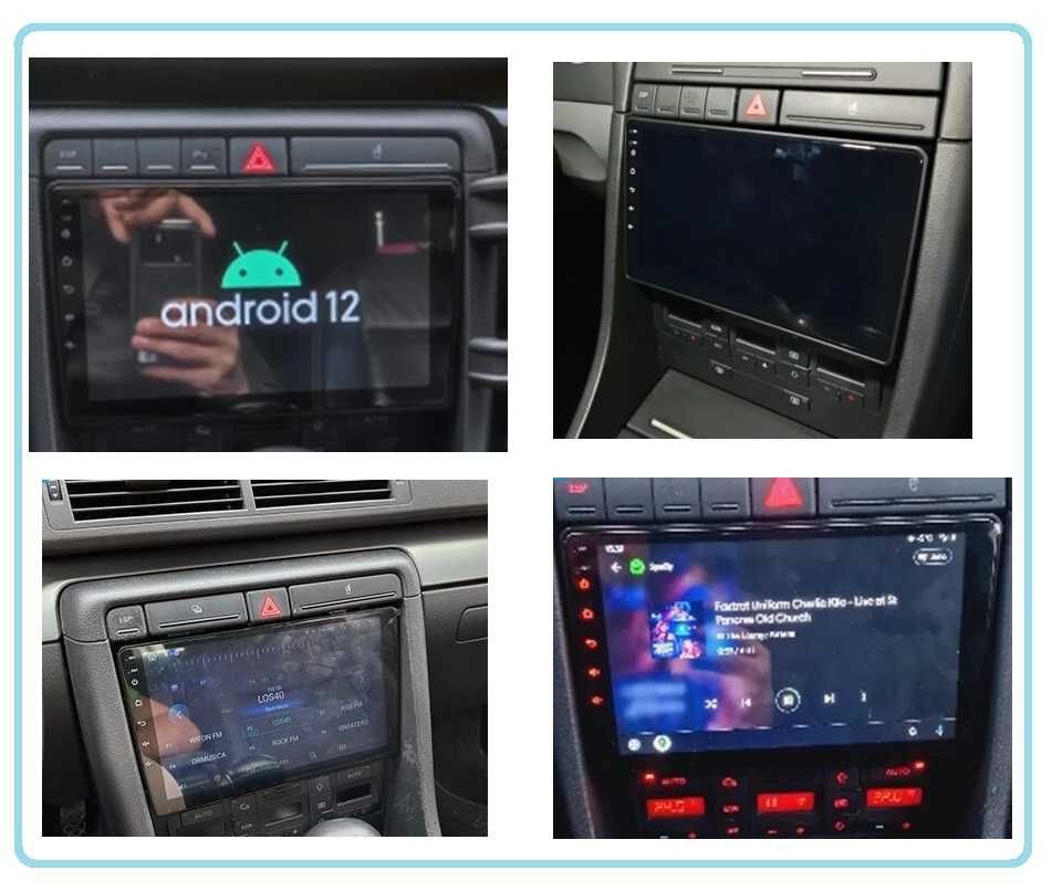 Android магнітола Audi A4 QLED, USB, GPS, 4G, CarPlay!