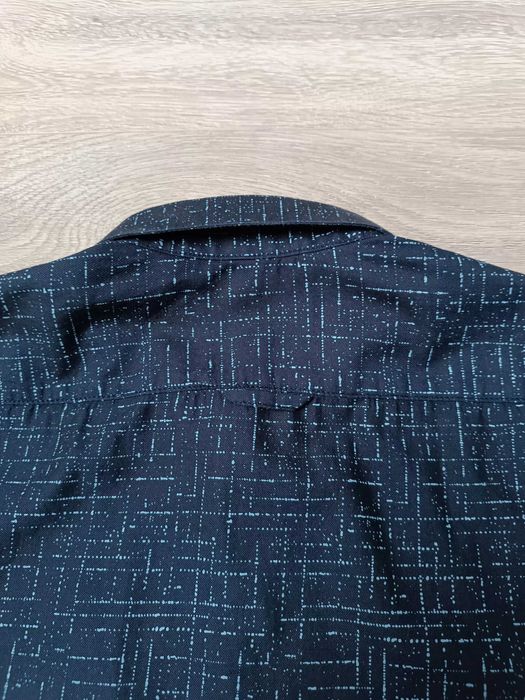 Wzorzysta koszula długi rękaw kołnierzyk kieszonka 'Tom Tailor' XL