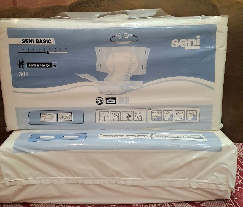 Продам памперсы для взрослых цены розные новые в упаковке.