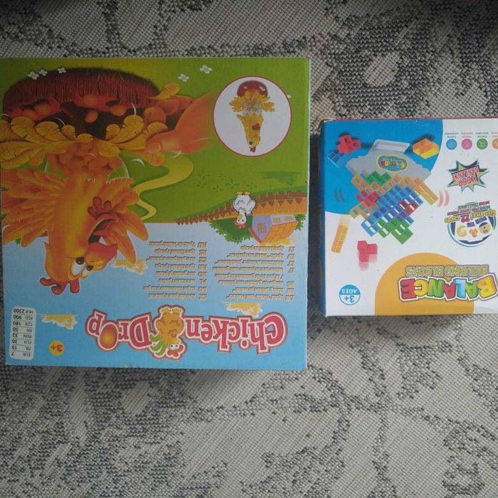 2 szt gry 3+ na prezent klocki