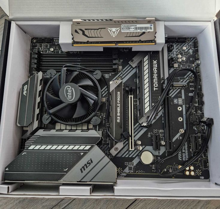 Zestaw: MSI MAG B460 Tomahawk + i7-10700F + 16GB RAM + chłodzenie