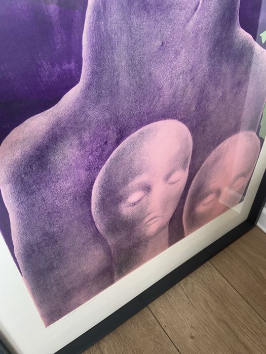 Grafika H.Laskowski z lat 70-tych sygnowana/numerowana