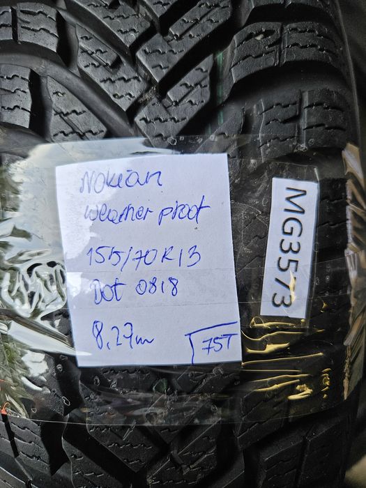 Nokian 155/70 r13 WeatherProof /// 8,35mm!!! NOWA wysyłka