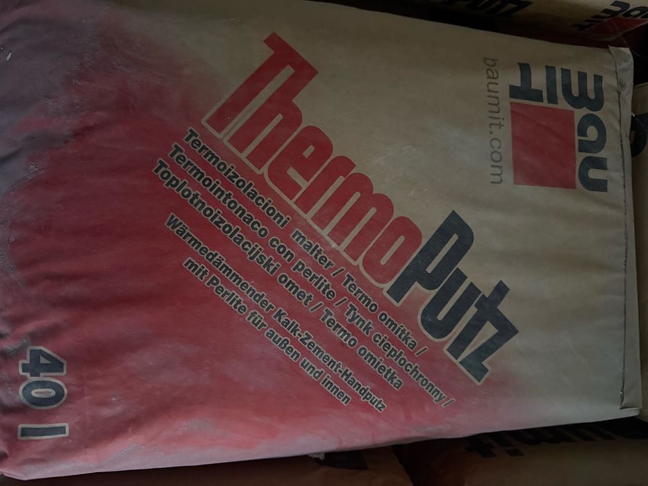 Tynk termoizolacyjny Baumit ThermoPutz – 40 l, nowe worki