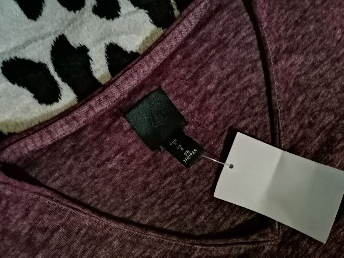 H&M _ nowa z metką. Koszulka bluzka t-shirt  typu basic, prosta