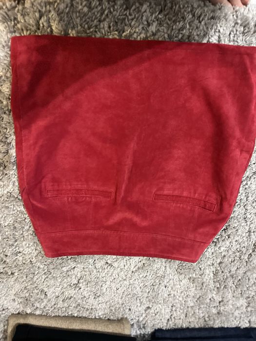 Юбка кожа замша Mango