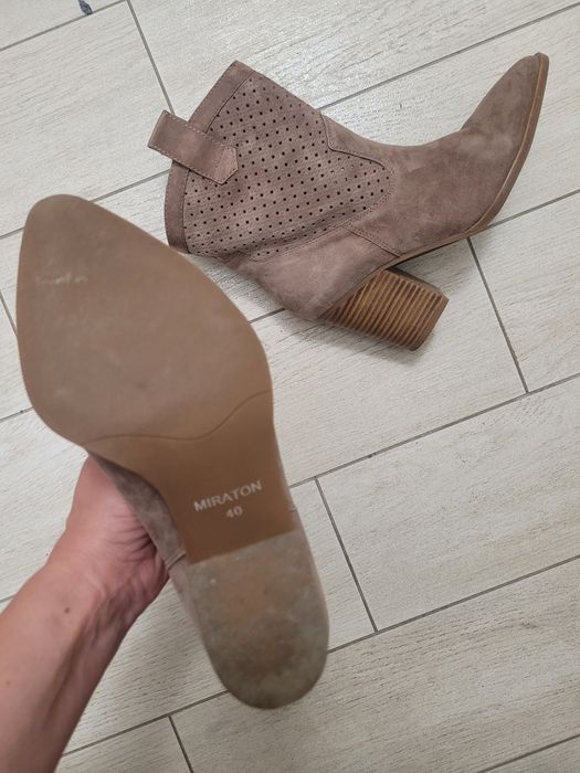 Чоботи казаки, замша