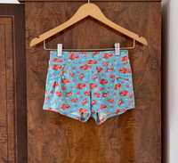 Бирюзовые шорты с цветочным принтом для девочки Free style
