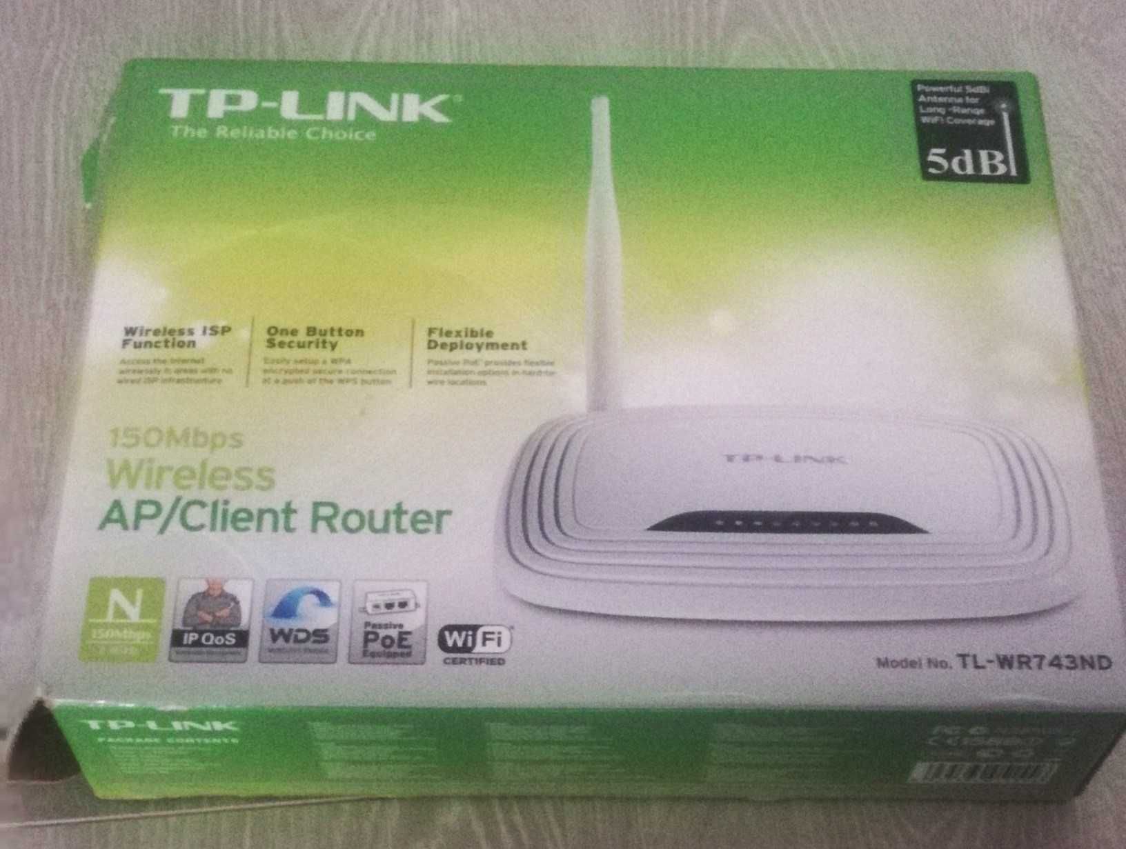 Router bezprzewodowy TP-LINK TL-WR743ND Standard N