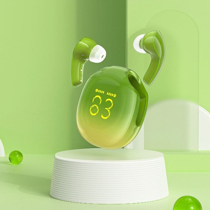 Słuchawki Bluetooth Acefast T9 - Zielone, Redukcja Szumów, Wodoodporne