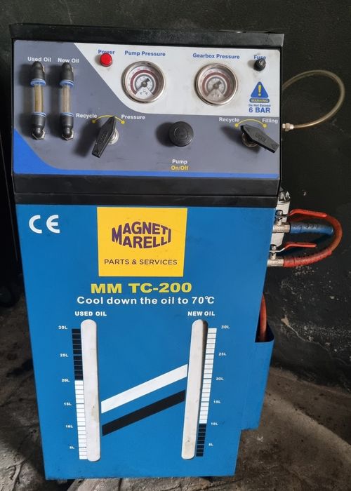 Urządzenie do dynamicznej wymiany oleju w skrzyniach automatycznych