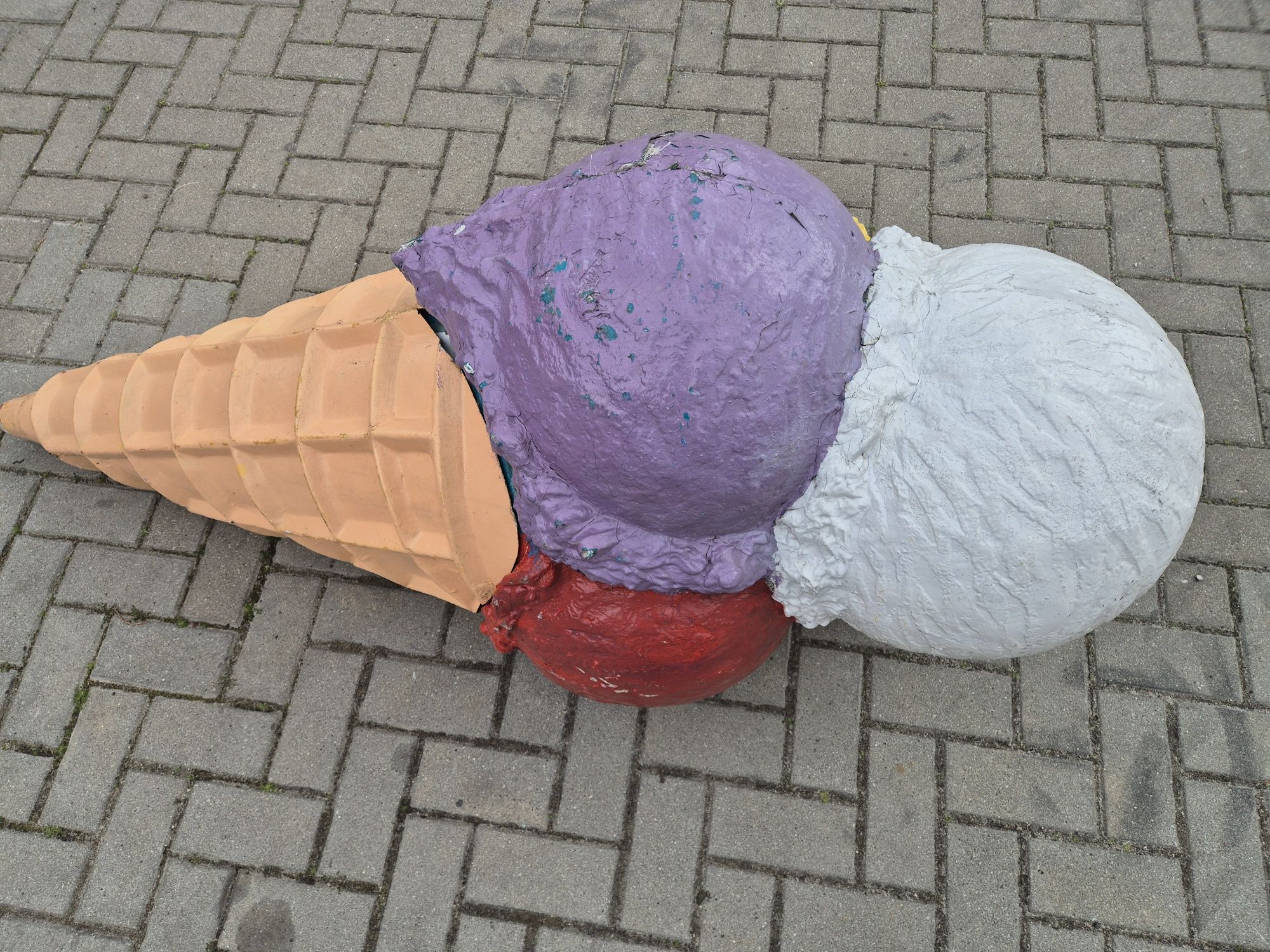 Makieta reklama lody lód 3d gałkowe 170 cm