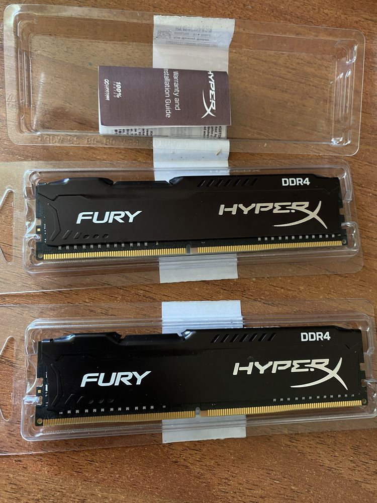 Оперативна памʼять Kingston HyperX 16GB DDR4 2400MHz Fury Black