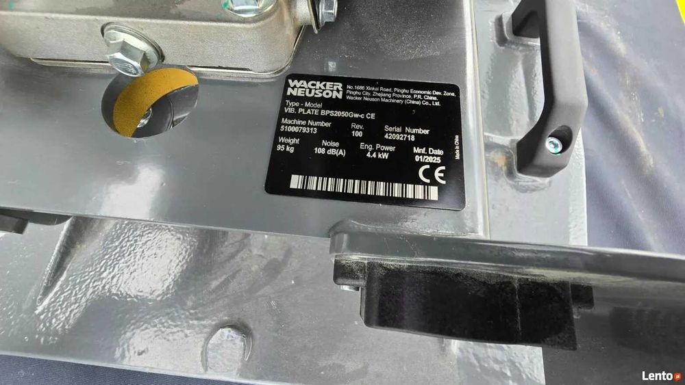 Zagęszczarka jednokierunkowa WACKER NEUSON BPS2050Gw-c NOWA