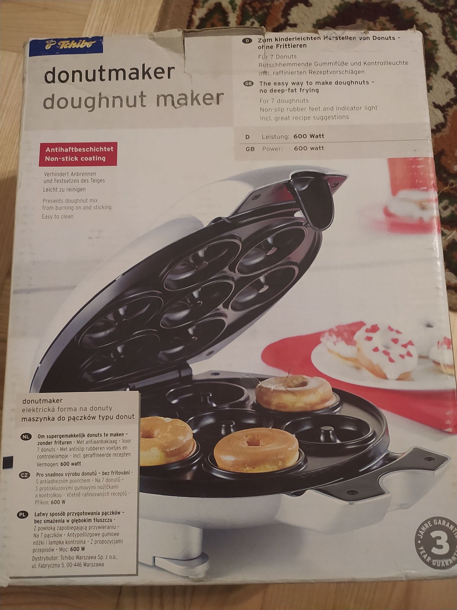 donut maker - maszynka do pączków typu donut -ciasteczek gofrów oponek