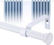 Harrms Karnisz Matowy Biały 76-152cm Karnisz do zasłon wodoodporny-971