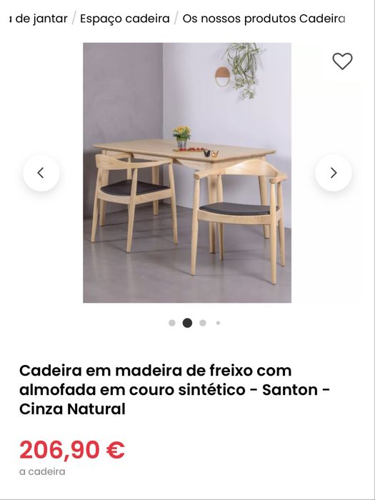 Conjunto de 4 cadeiras