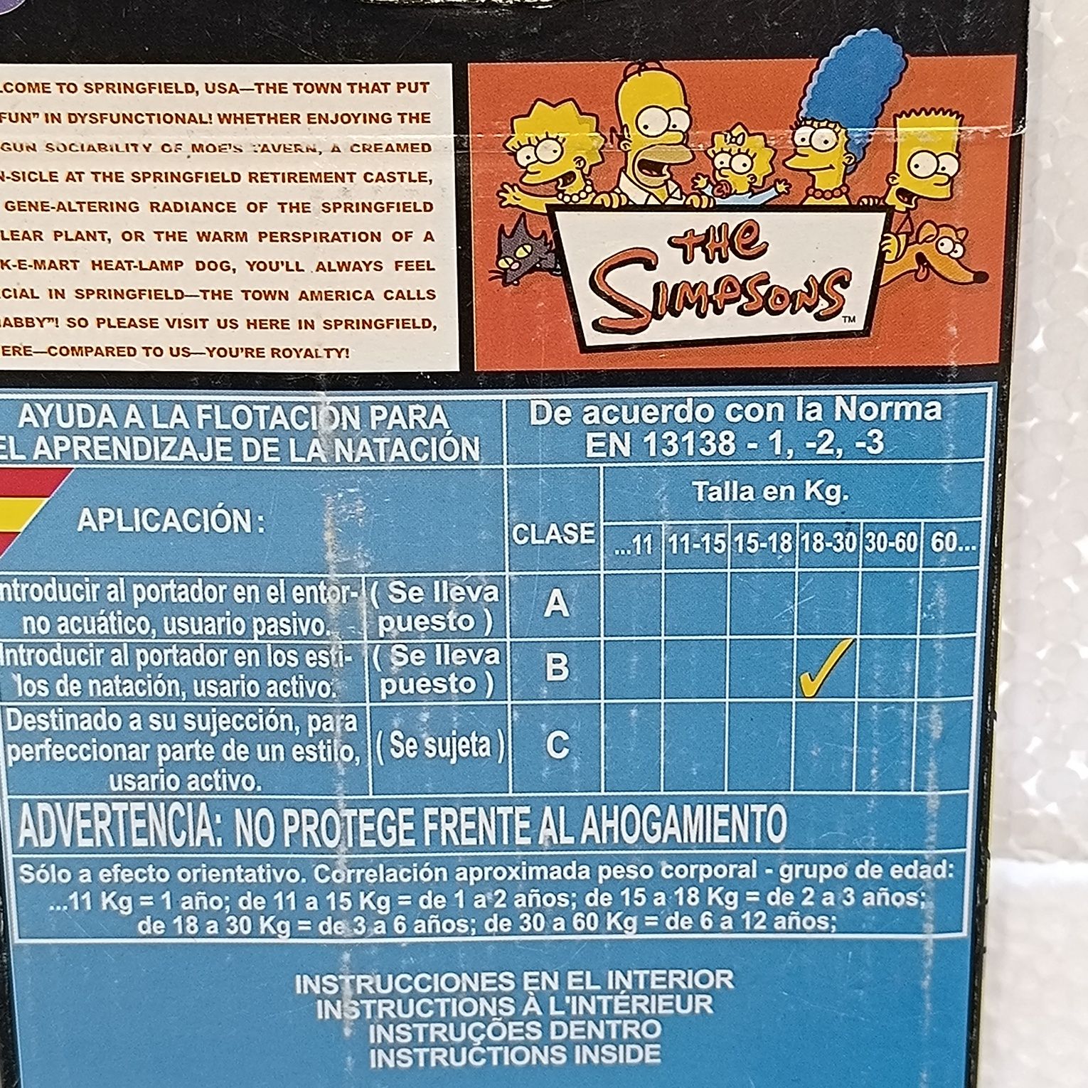 Bóia The Simpsons 60 cm 2005 Vintage Modelo Vermelho Lisa Stock Antigo