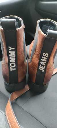 Tommy jeans Tommy Hilfiger botki skóra naturalna