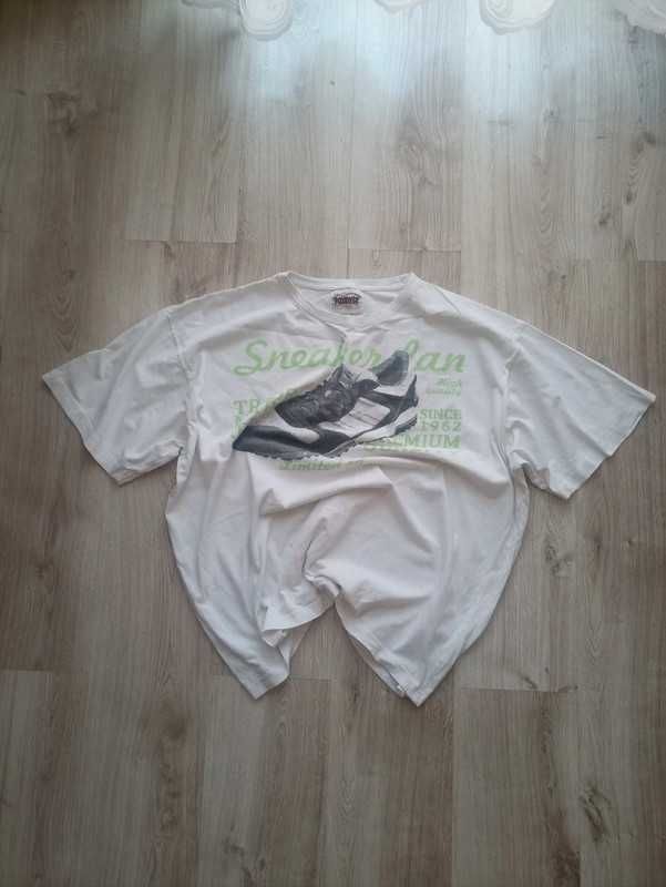 biala koszulka meska boxy 90s swag hiphop alternative drip XXL