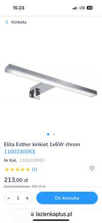 Kinkiet lampa łazienkowa Elita Esther 28 cm nowa