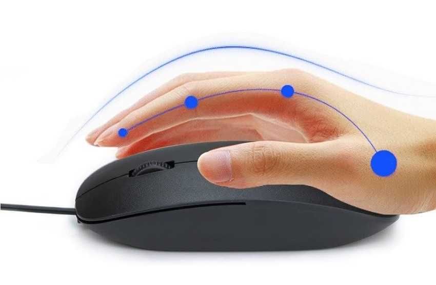 Mysz przewodowa PC Myszka optyczna Slim Czarna * Video-Play Wejherowo