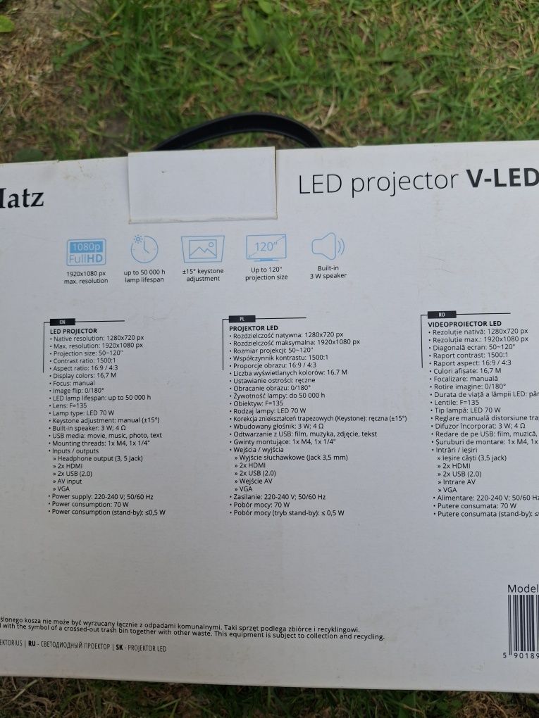 Projektor V-LED 10 nowy
