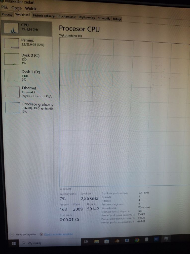 Komputer lenovo Thinkcentre i monitor Dell