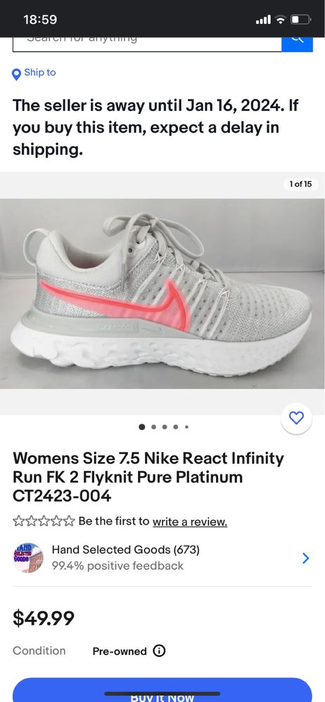 Кроси Nike Rеact Infinity