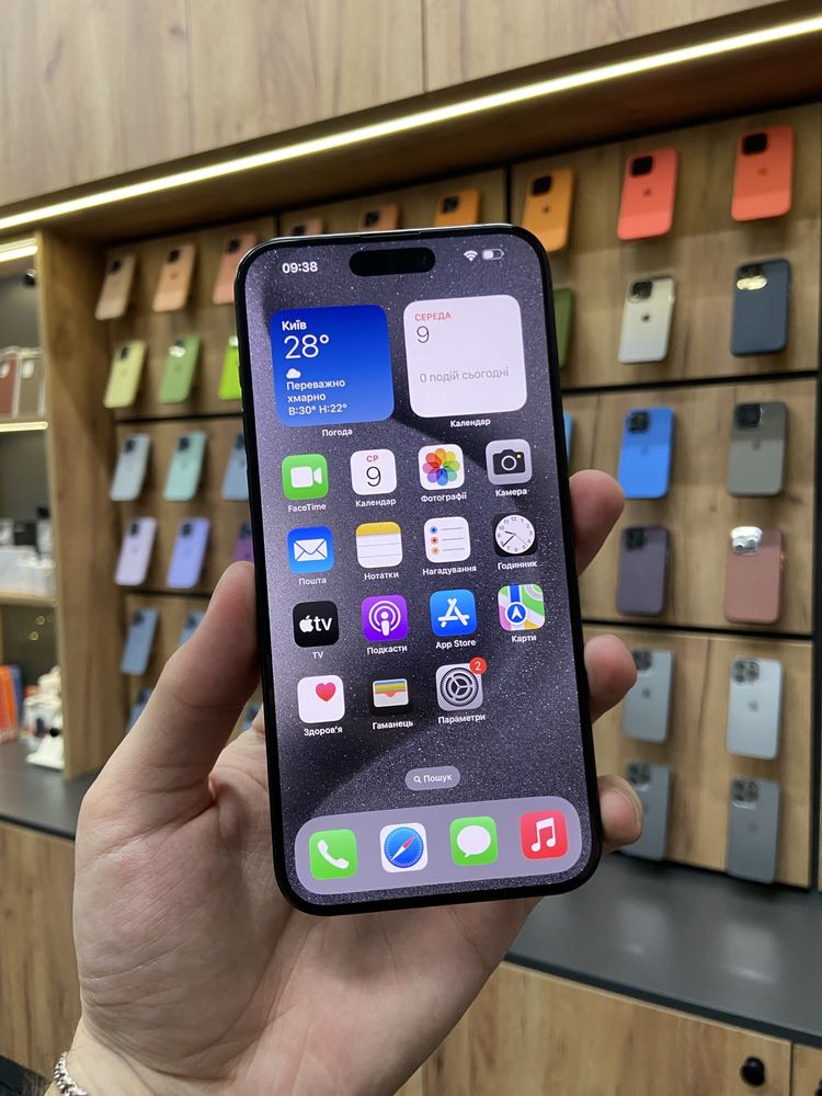 iPhone 15 Pro Max 256Gb Black Titanium Unlock Ідеальний з Гарантією