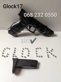 Глок Glock 17 пістолет іграшковий 2 в 1 пістолет на пульках