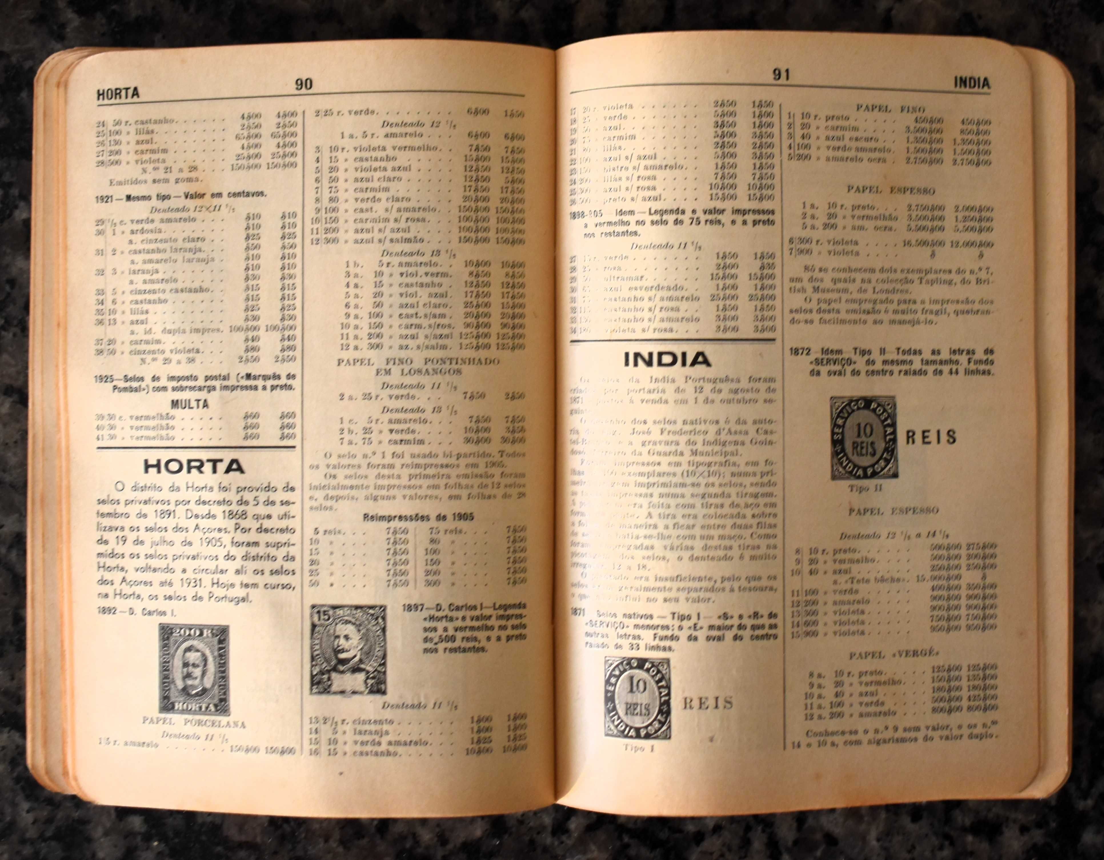 Catalogo de Selos Postais de Portugal e Colonias (vintage 1943)